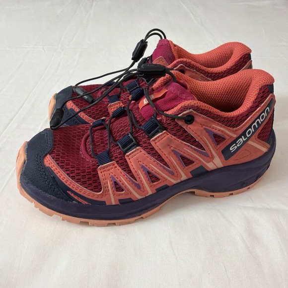 Salomon Youth Girls Size 13K SpeedCross Pink Trail Running Sneakers Shoes - Picture 16 of 16